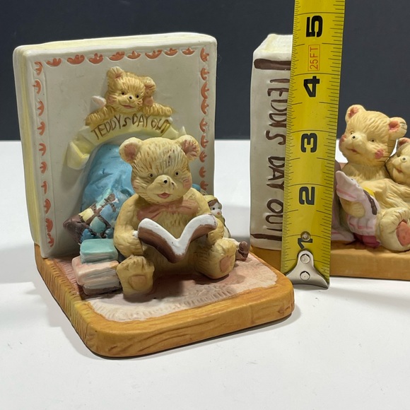 1993 Vtg Albert Price Teddy's Day Out Bookends (T42) - Picture 2 of 11